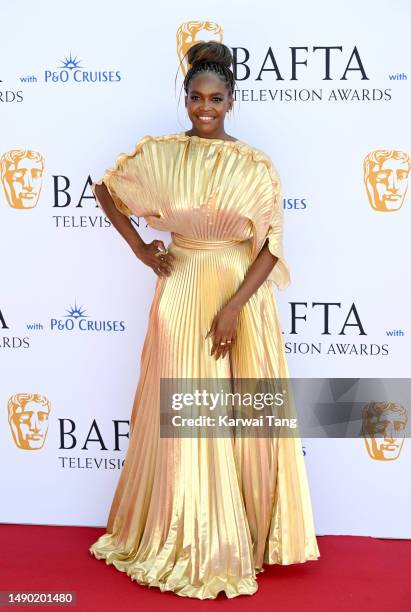 Oti Mabuse attends the 2023 BAFTA Television Awards with P&O Cruises at The Royal Festival Hall on May 14, 2023 in London, England.
