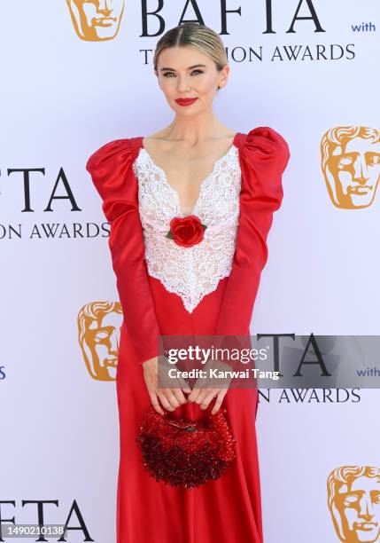 Georgia Toffolo attends the 2023 BAFTA Television Awards with P&O Cruises at The Royal Festival Hall on May 14, 2023 in London, England.