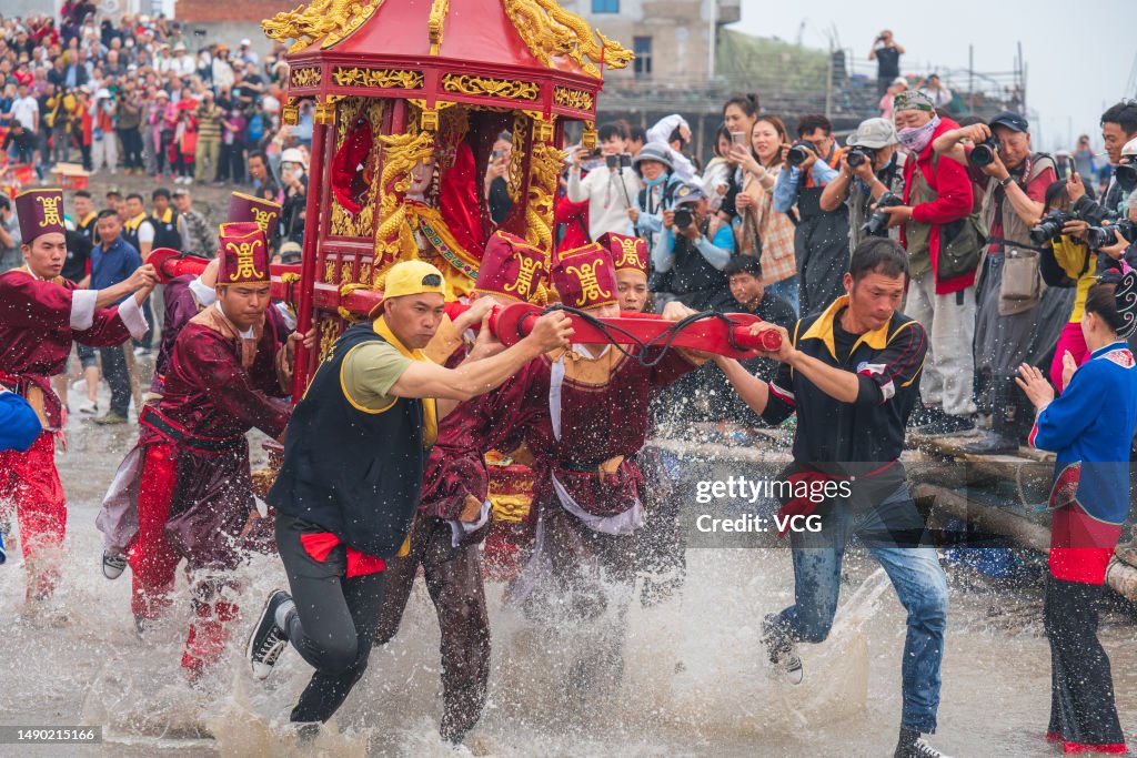 Ceremony Held To Worship Sea Goddess Mazu In Fujian