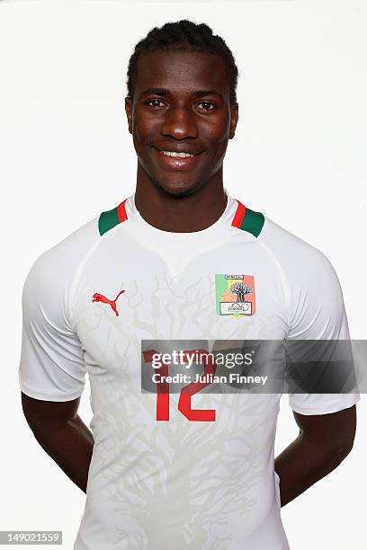 Ibrahima Balde of Senegal poses during a portrait session on July 22, 2012 in Manchester, England.