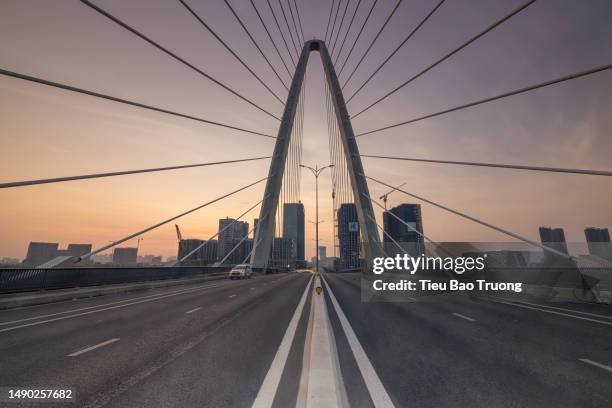 ba son bridge - modern vietnam stock pictures, royalty-free photos & images