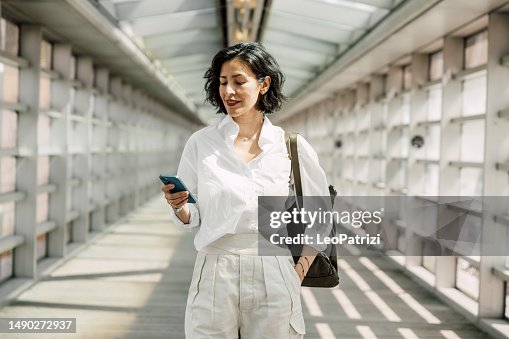 Businesswoman on her way to the office Businesswoman on her way to the office