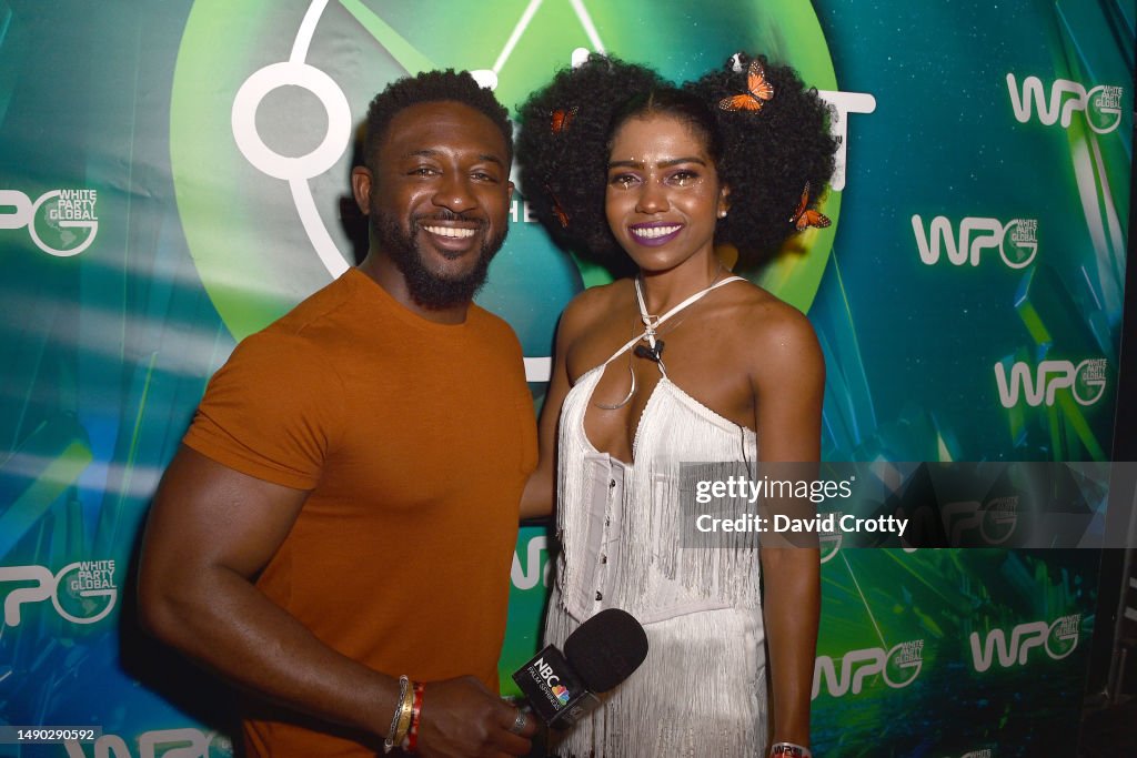 Mama Rasheed T Rasheed Louis and Tina Turntables attend the White Party Palm Springs ...