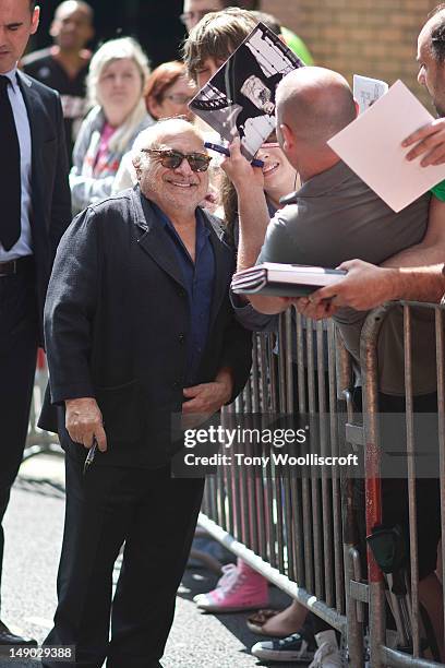 Danny Devito attends the UK premiere of Dr Seuss' The Lorax at cineworld on July 22, 2012 in Birmingham, England.