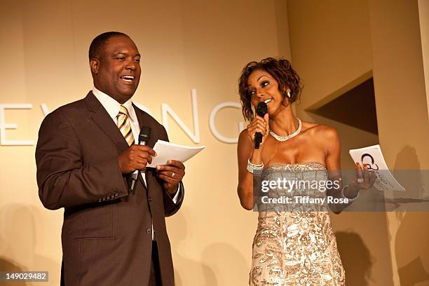 Former NFL player Rodney Peete and actress Holly Robinson Peete attend the HollyRod Foundation's 14th Annual Design Care on July 21, 2012 in Malibu,...