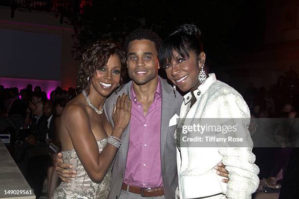 Actress Holly Robinson Peete, actor Actor Michael Ealy and musician Natalie Cole attend the HollyRod Foundation's 14th Annual Design Care on July 21,...