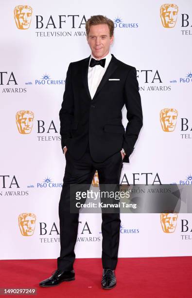 Damien Lewis poses in the winners room during the 2023 BAFTA Television Awards with P&O Cruises at The Royal Festival Hall on May 14, 2023 in London,...