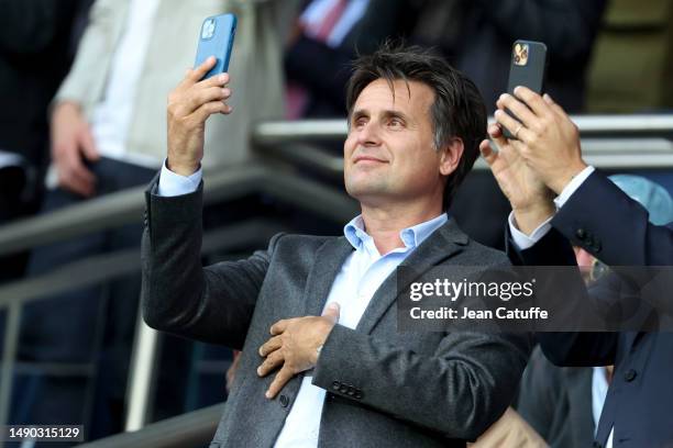 Fabrice Santoro attends the Ligue 1 match between Paris Saint-Germain and AC Ajaccio at Parc des Princes on May 13, 2023 in Paris, France.