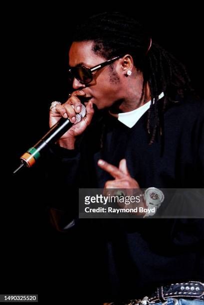 Rapper Lil Wayne performs at the United Center in Chicago, Illinois in September 2006.