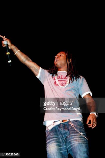 Rapper Lil Wayne performs at the United Center in Chicago, Illinois in July 2007.