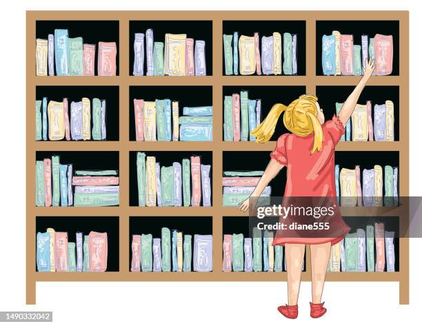 Reaching Books Library Book Clipart Photos and Premium High Res Pictures - Getty Images