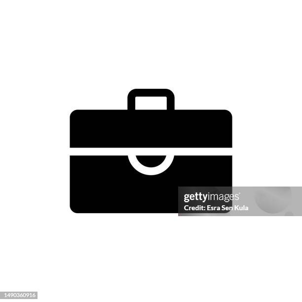 briefcase icon design with editable stroke. suitable for web page, mobile app, ui, ux and gui design. - luggage vector stock illustrations