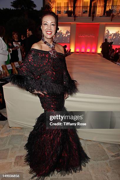 Fashion designer Sue Wong attends the HollyRod Foundation's 14th Annual Design Care on July 21, 2012 in Malibu, California.