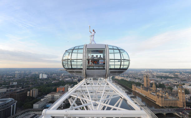 GBR: The Olympic Torch Continues It's Journey Around London