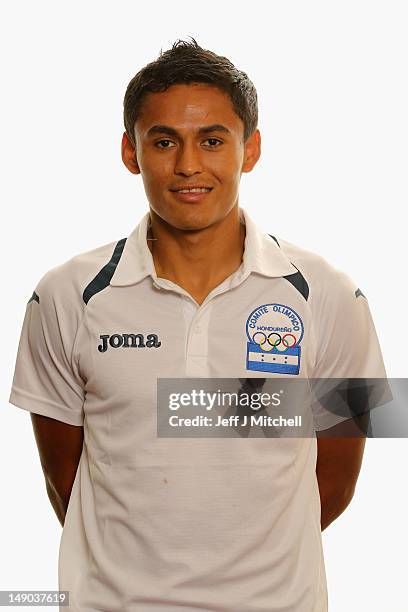 Andy Najar poses for Honduras Men's Official Olympic Football Team Portraits on July 22, 2012 in Glasgow, Scotland.