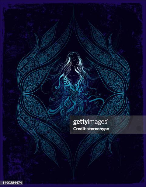 aufstrebender heiler - göttin stock-grafiken, -clipart, -cartoons und -symbole