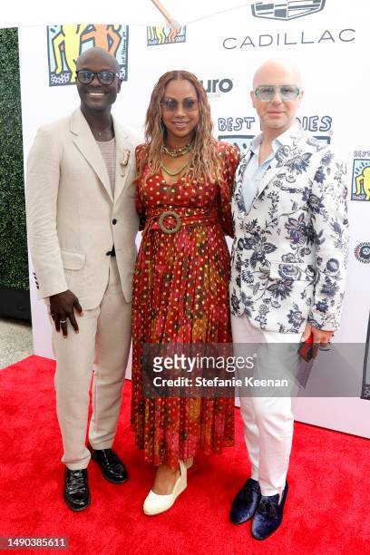Wil Phearson III, Holly Robinson Peete, and Fuad Backović attend the 6th Annual Best Buddies' Celebration of Mothers on May 13, 2023 in Los Angeles,...