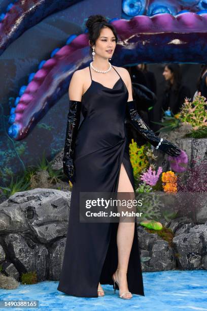 Karolina Conchet attends the UK Premiere of "The Little Mermaid" at Odeon Luxe Leicester Square on May 15, 2023 in London, England.