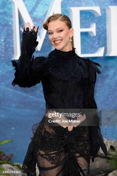 Jessica Alexander attends the UK Premiere of "The Little Mermaid" at Odeon Luxe Leicester Square on May 15, 2023 in London, England.