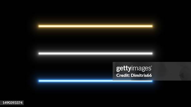 neon lights warm to cold color temperature - neon line stock illustrations
