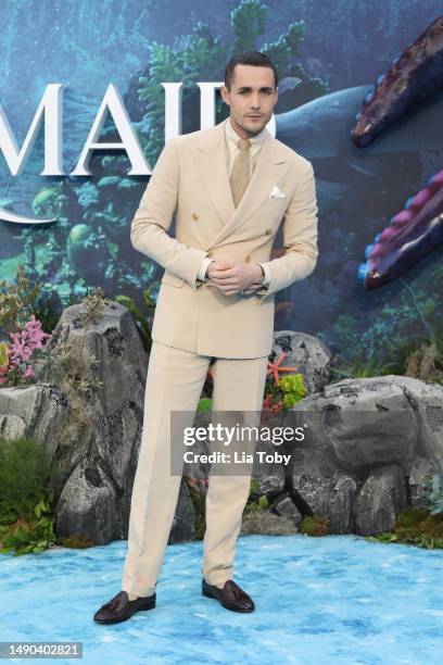 Jonah Hauer-King attends the UK Premiere of "The Little Mermaid" at Odeon Luxe Leicester Square on May 15, 2023 in London, England.