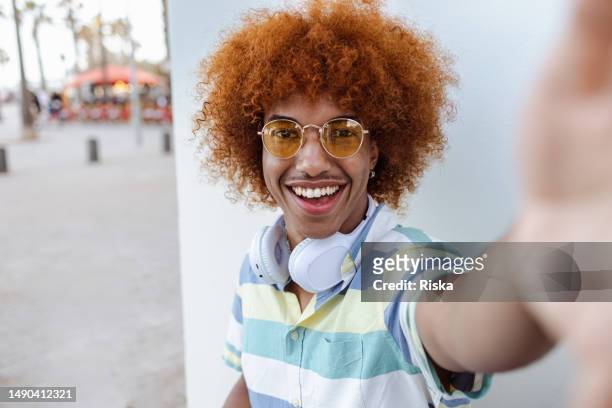 a beautiful, young african american man - generation z diversity stock pictures, royalty-free photos & images