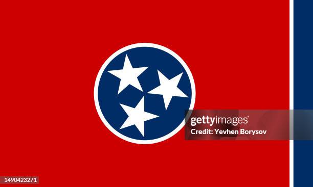 tennessee state simple flag. us state flag - tennessee flag stock pictures, royalty-free photos & images
