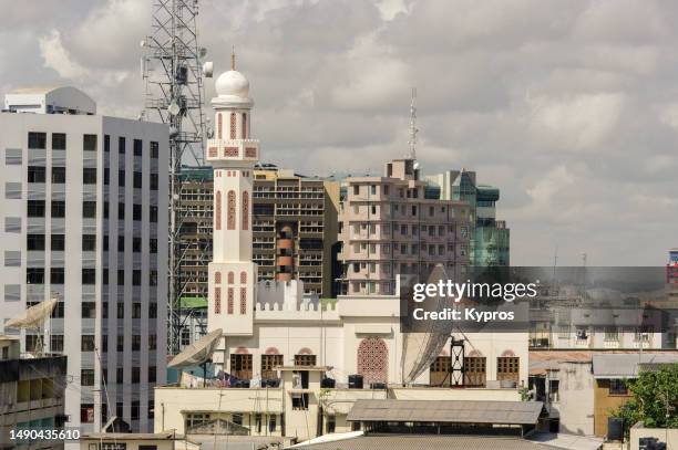 cityscape architecture, buildings - dar es salaam stockfoto's en -beelden
