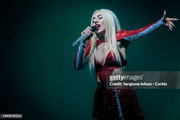 Ava Max performs at Fabrique on May 15, 2023 in Milan, Italy.