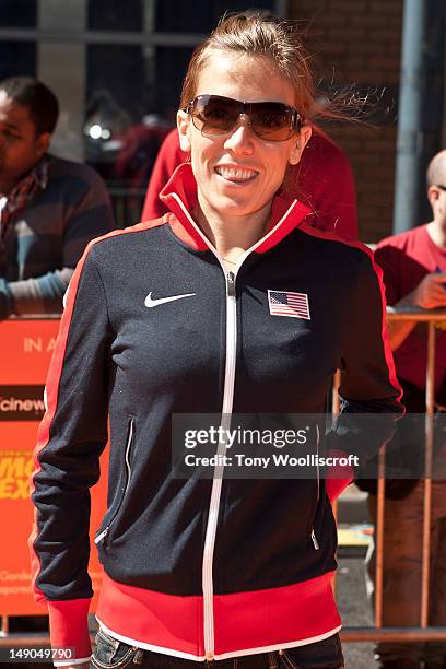 Julie Culley of the USA Olympic team attends the UK premiere of Dr Seuss' The Lorax at cineworld on July 22, 2012 in Birmingham, England.