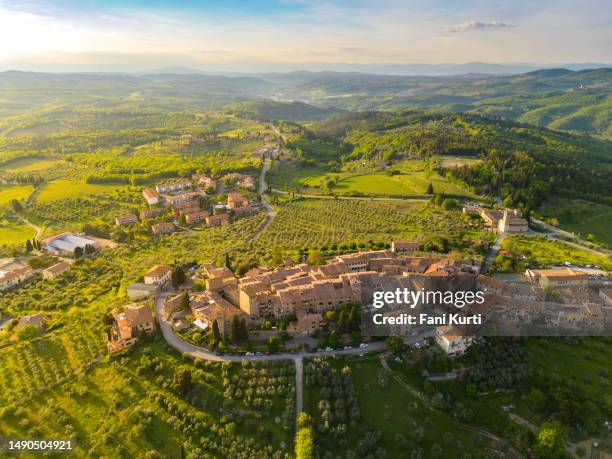 san donato in poggio, chianti town tuscany - tuscany stock pictures, royalty-free photos & images