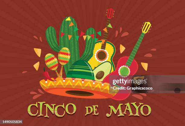 september 16, cinco de mayo is most important national holiday in mexico, which initiated the war of mexican independence from spain. - mexican poster stock illustrations