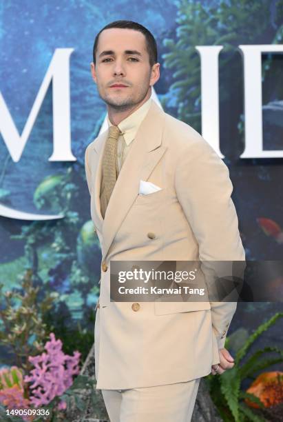 Jonah Hauer-King attends the UK Premiere of "The Little Mermaid" at Odeon Luxe Leicester Square on May 15, 2023 in London, England.