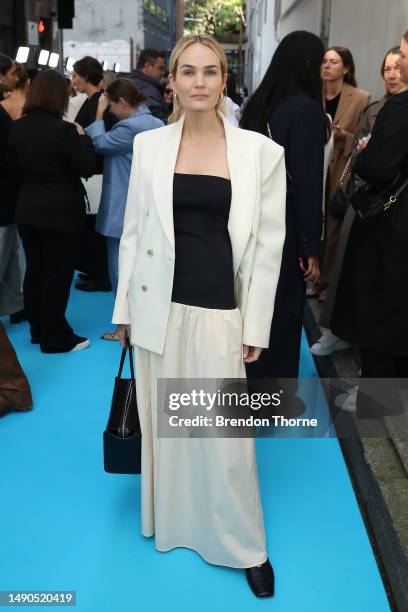 Brooke Testoni attends the ANNA QUAN show during Afterpay Australian Fashion Week 2023 at The Ace Hotel on May 16, 2023 in Sydney, Australia.