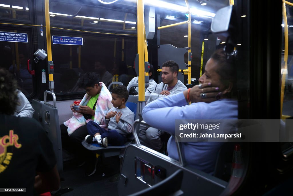 New York City Struggles To Handle Migrants Arriving By Bus From The Border