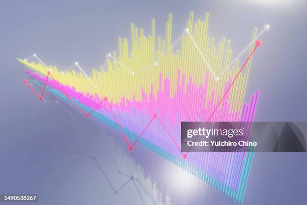 growing stock price chart - exchange traded fund fotografías e imágenes de stock
