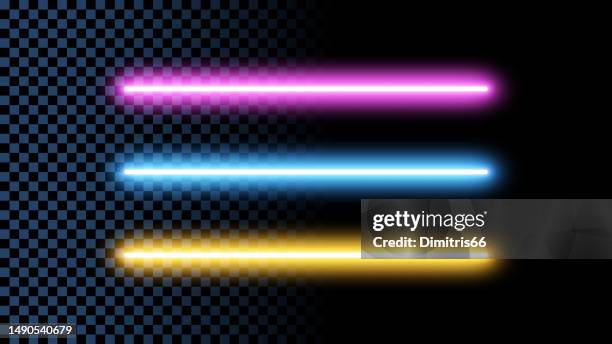 neonlichter auf transparentem hintergrund - neon lighting stock-grafiken, -clipart, -cartoons und -symbole