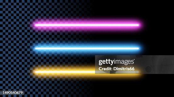 Neon lights on transparent background Neon lights on transparent background