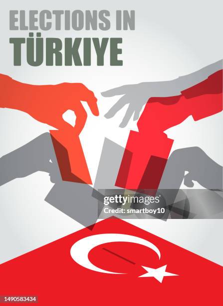 ilustraciones, imágenes clip art, dibujos animados e iconos de stock de elecciones turcas - bandera turca