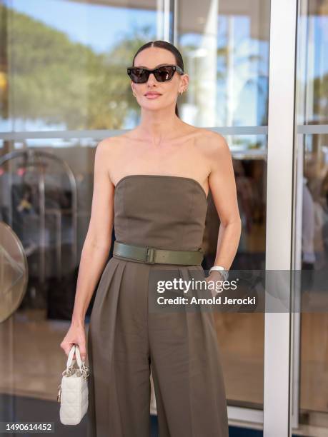 Paola Turani is seen at the Martinez Hotel during the 76th Cannes film festival on May 16, 2023 in Cannes, France.