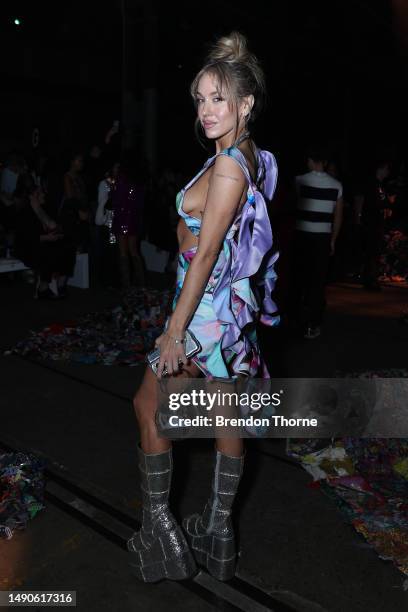 Imogen Anthony attends the Iordanes Spyridon Gogos - Presented by Afterpay show during Afterpay Australian Fashion Week 2023 at Carriageworks on May...