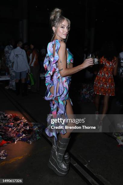 Imogen Anthony attends the Iordanes Spyridon Gogos - Presented by Afterpay show during Afterpay Australian Fashion Week 2023 at Carriageworks on May...