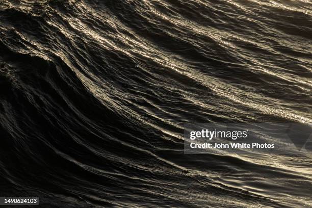 dark side of a wave breaking. south australia. - tides stock pictures, royalty-free photos & images