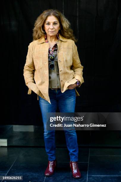 Lolita Flores attends the "19, Solos Frente A La Verdad" photocall at Cines Embajadores on May 16, 2023 in Madrid, Spain.