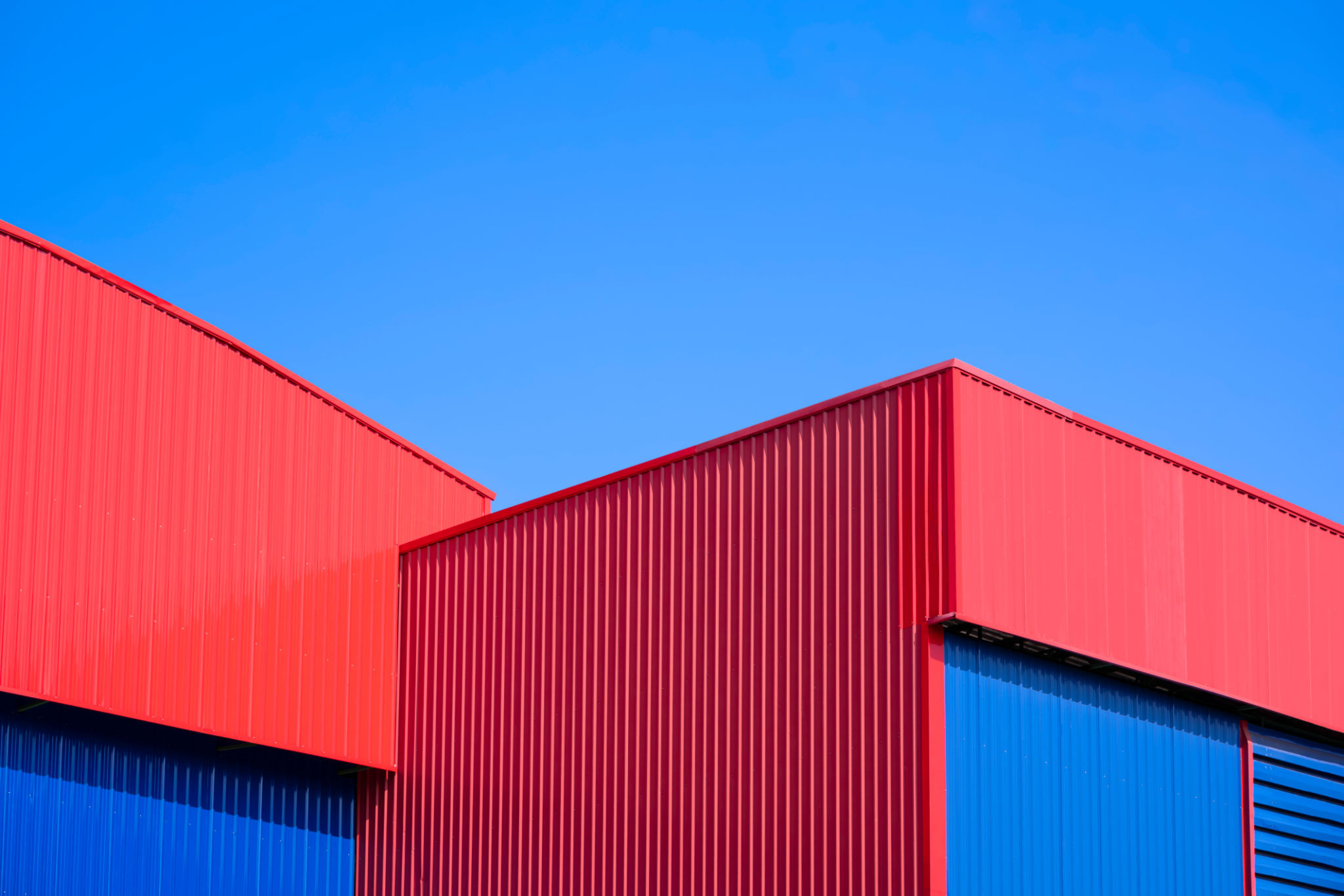 red iron building