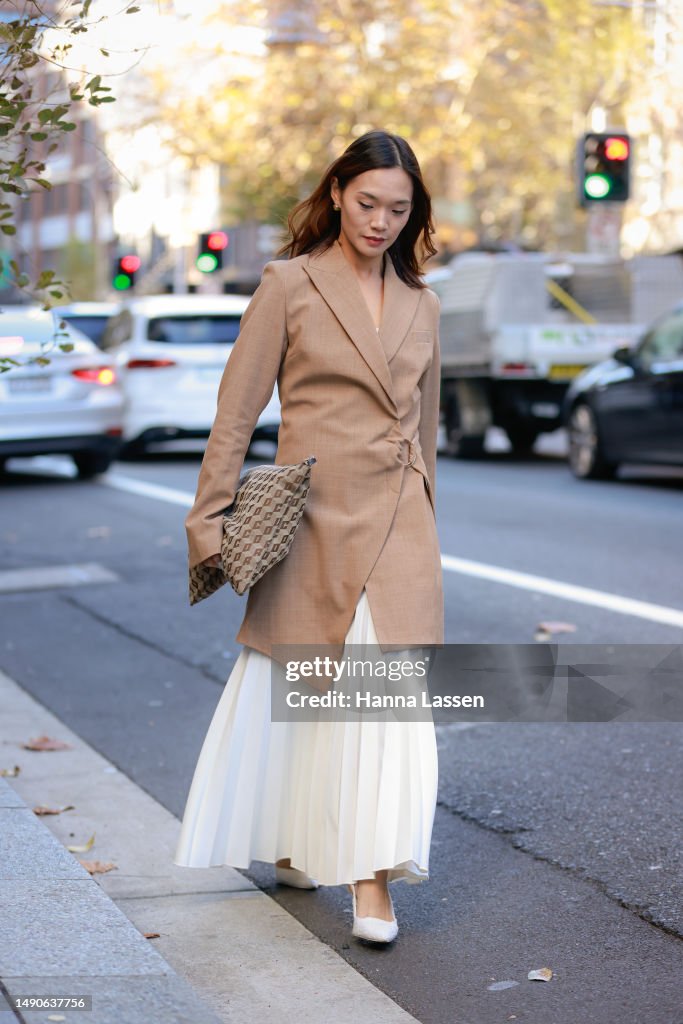 Street Style - Day 2 - Afterpay Australian Fashion Week 2023