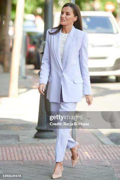 Queen Letizia of Spain attends a Mental Health Congress on May 16, 2023 in Madrid, Spain.