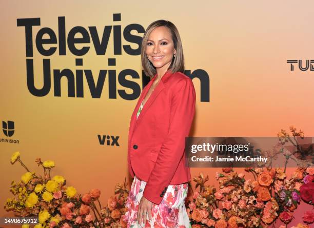 Sarcha Pretto attends the 2023 TelevisaUnivision Upfront at Pier 36 on May 16, 2023 in New York City.