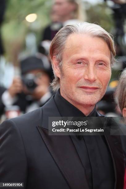 Mads Mikkelsen attends the "Jeanne du Barry" Screening & opening ceremony red carpet at the 76th annual Cannes film festival at Palais des Festivals...