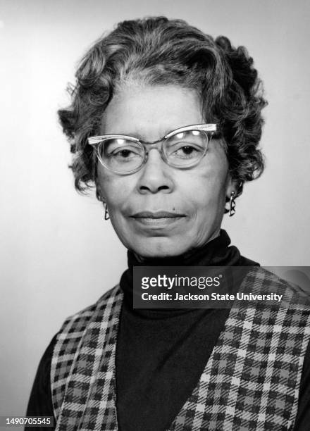 Portrait of Willie Dobbs Blackburn co-founder of the the Jackson-Alumnae Chapter of Delta Sigma Theta Sorority Inc., and president of the Opera/South...